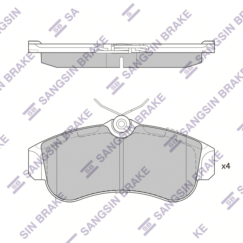 

Колодки передние NISSAN ALMERA N16, PRIMERA P10/P11 SP1581