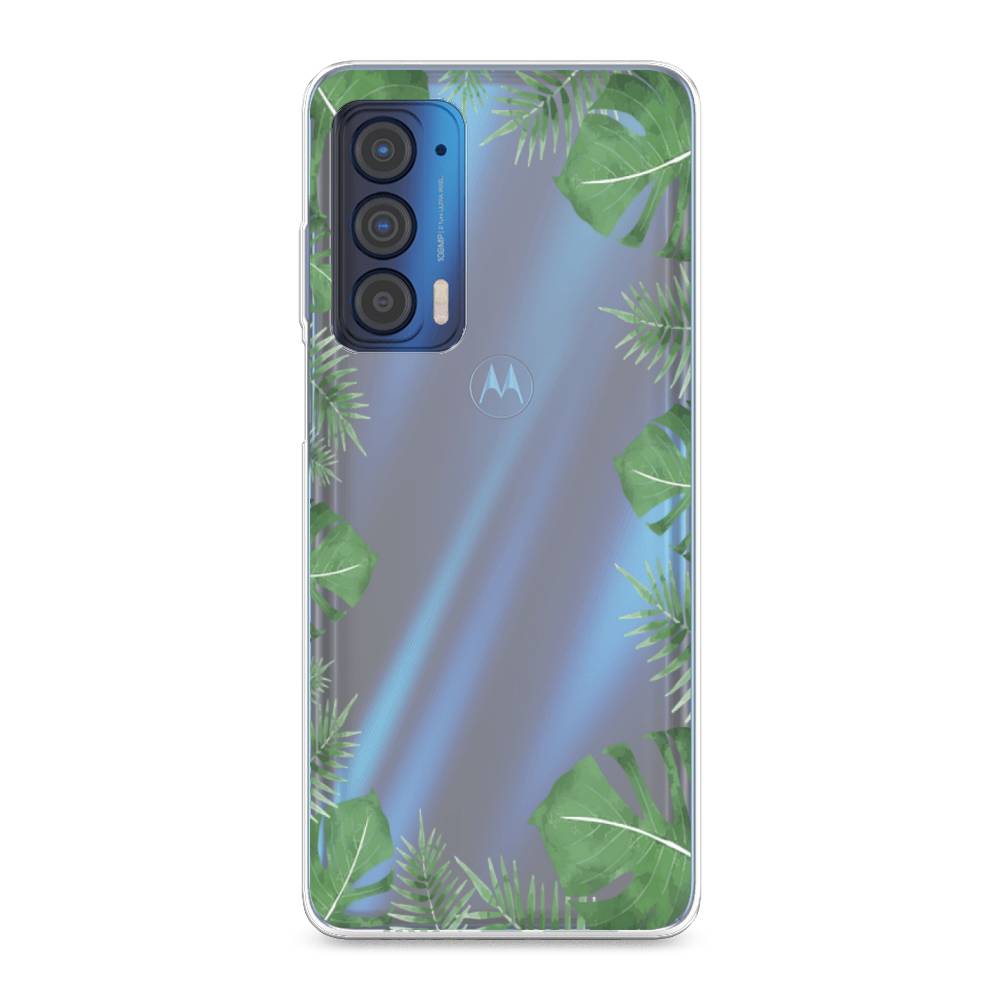 

Чехол Awog на Motorola Edge (2021) "Листья папоротника рамка", Разноцветный, 242950-8