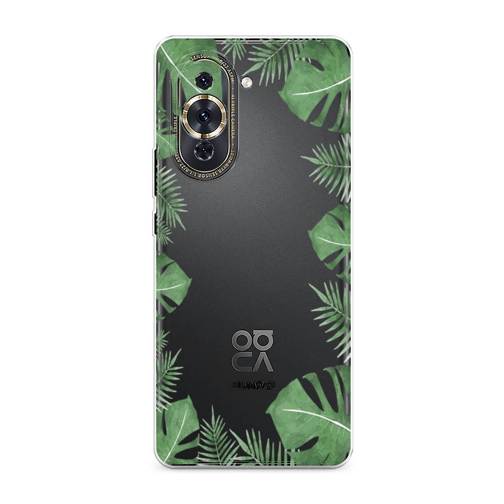 

Чехол Awog на Huawei Nova 10 Pro "Листья папоротника рамка", Разноцветный, 6109050-8
