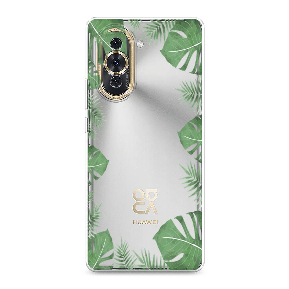 

Чехол Awog на Huawei Nova 10 "Листья папоротника рамка", Разноцветный, 6108950-8