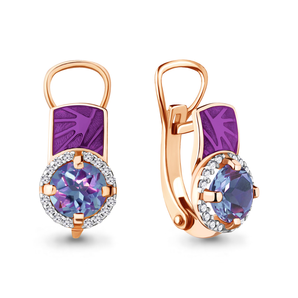 

Серьги из серебра с алекситом Aquamarine 4464125А_925_з, 4464125А_925_з