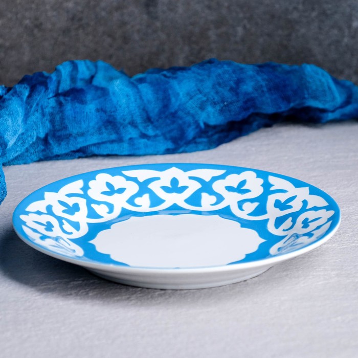 

Тарелка Пахта голубая, 17.5 см