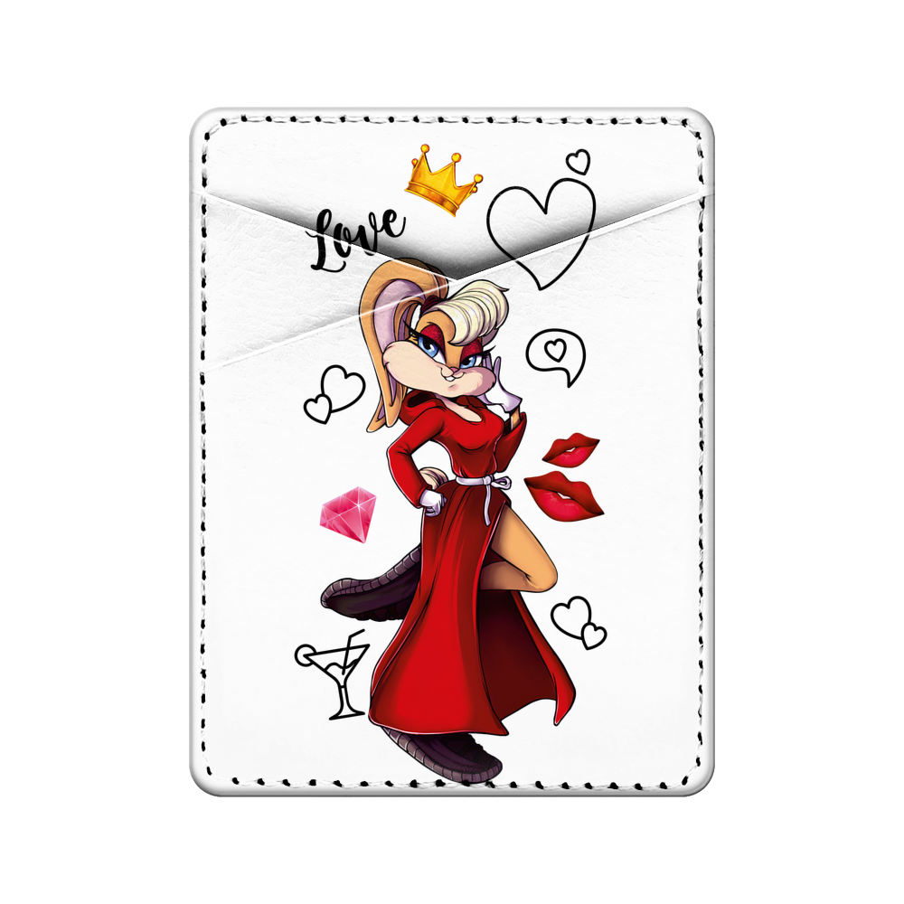 

Картхолдер унисекс Case Place KSHL-6 Rich Lola Bunny, Белый;красный, KSHL-6
