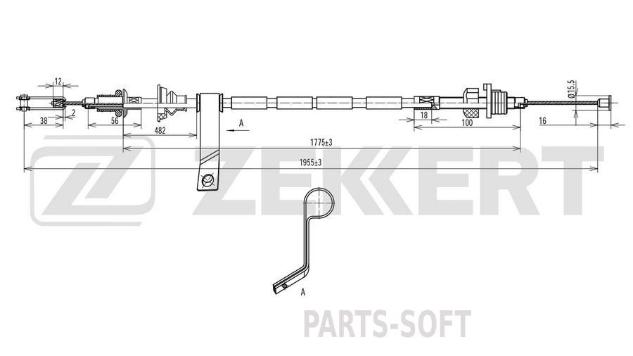 

Трос сцепления Suzuki Jimny (SN) 98-