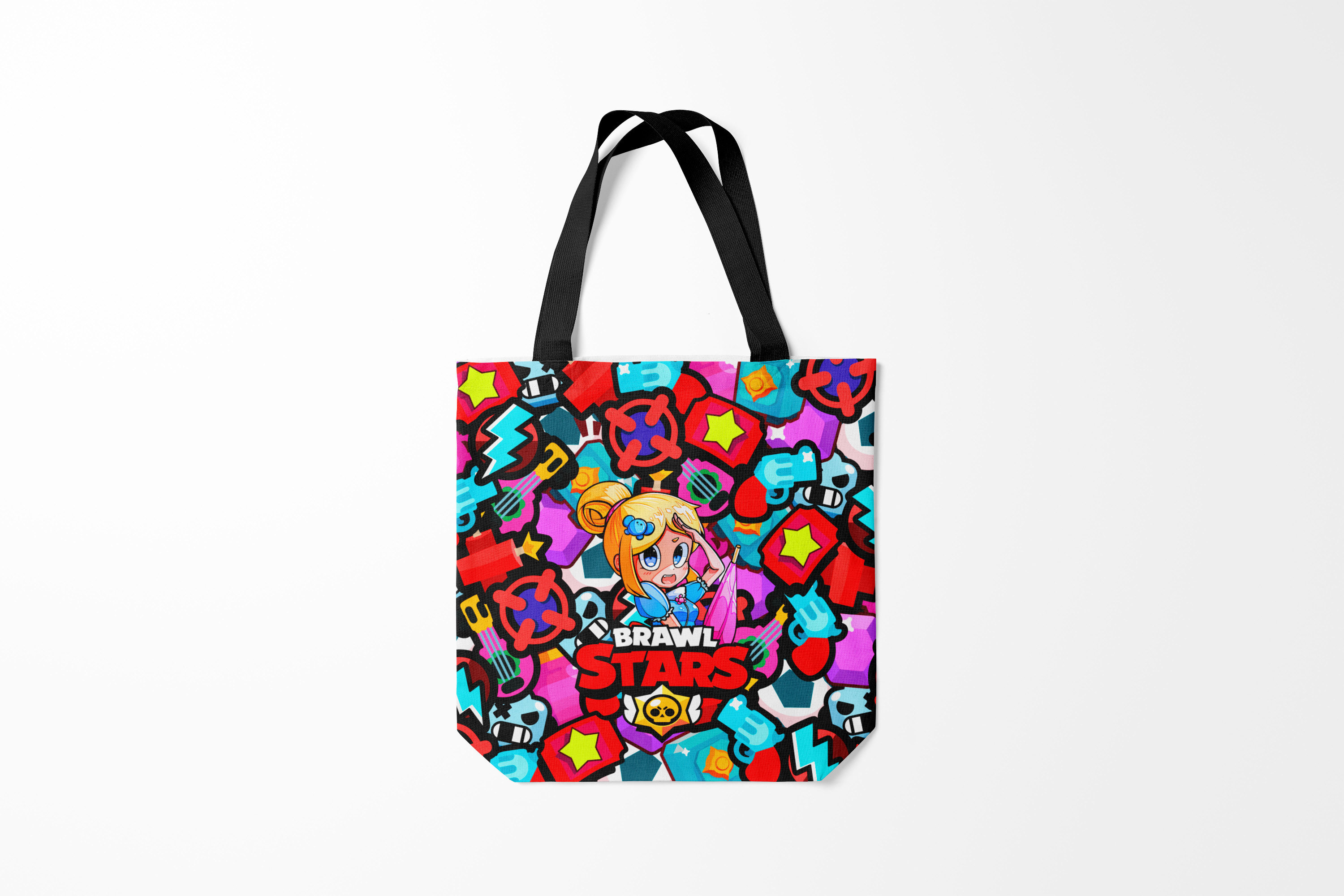 

Сумка шoппер унисекс Burnettie Brawl Stars PIPER, черный, Brawl Stars PIPER