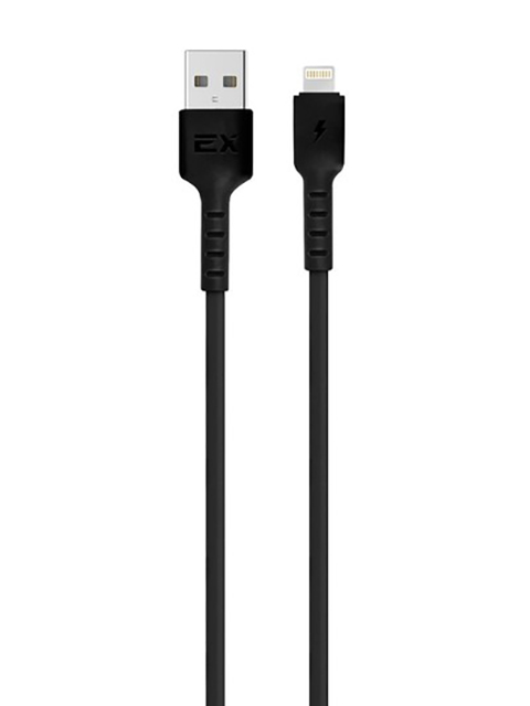 фото Кабель exployd flow usb - lightning 3a 1m silicone black ex-k-1261