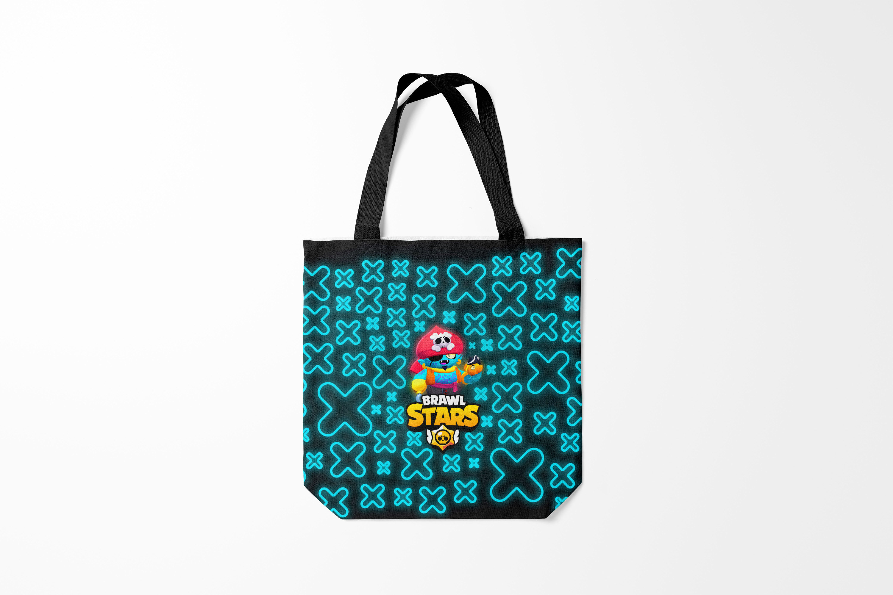 

Сумка шoппер унисекс Burnettie Brawl Stars Pirate Gene, черный, Brawl Stars Pirate Gene