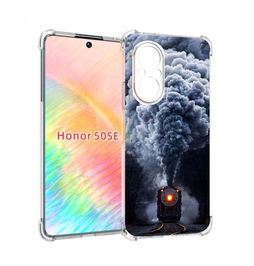 

Чехол бампер MyPads Паровоз для Honor 50 SE противоударный, Прозрачный, Tocco