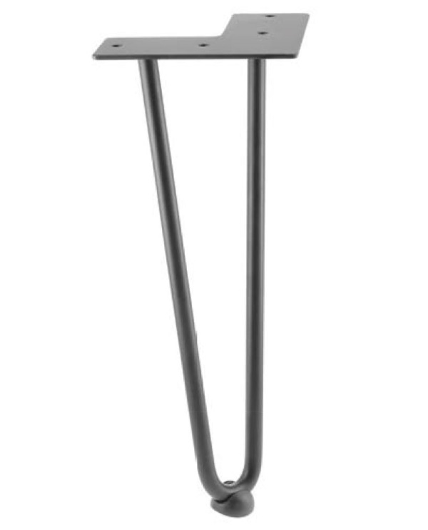 

Ножка NM-ARTO-10-2R406 черный матовый, 2 прутка, D-10 мм, H-406