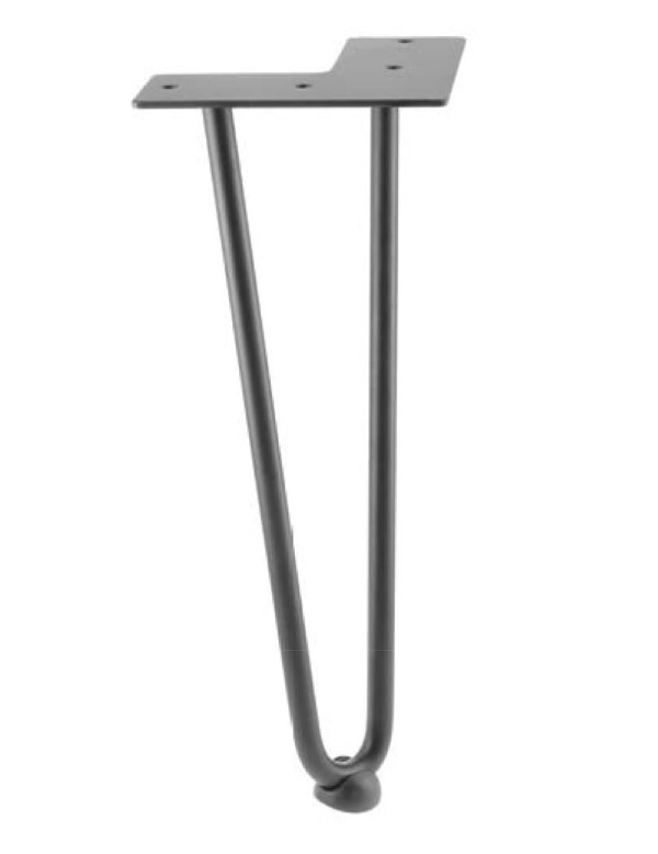 

Ножка NM-ARTO-10-2R304 черный матовый, 2 прутка, D-10 мм, H-304