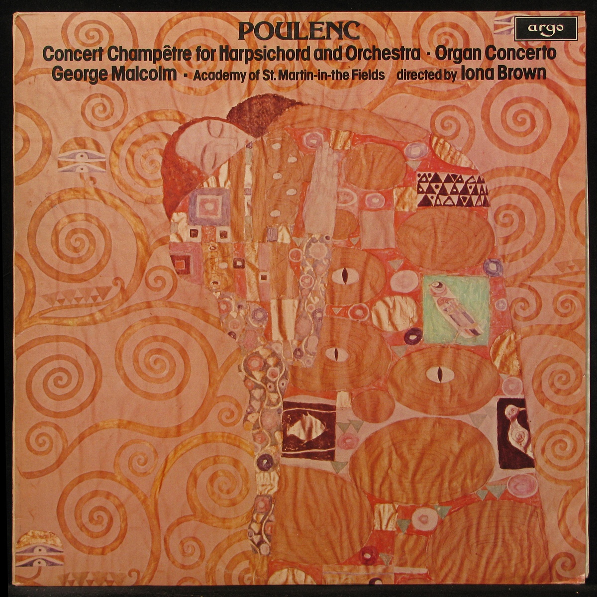 LP George Malcolm - Poulenc. Concert Champêtre For Harpsichord And Orchestra Argo (298498)
