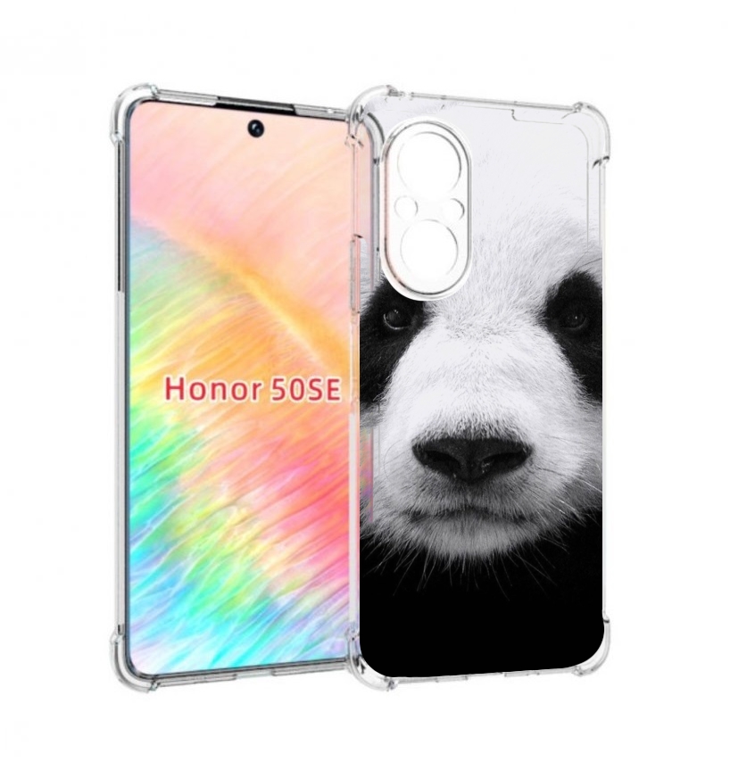 

Чехол бампер MyPads Панда-портрет для Honor 50 SE противоударный, Прозрачный, Tocco