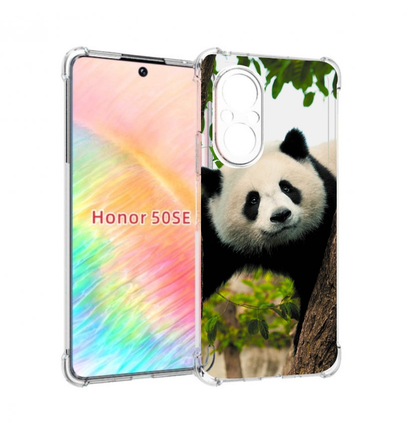 

Чехол бампер MyPads Панда-на-дереве для Honor 50 SE противоударный, Прозрачный, Tocco