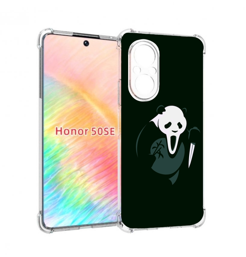 Чехол бампер MyPads Панда-крик для Honor 50 SE противоударный