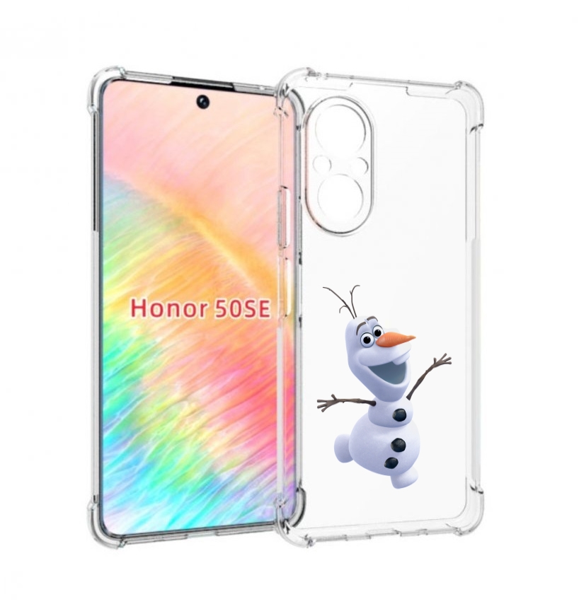 

Чехол бампер MyPads Олаф-холодное-сердце для Honor 50 SE противо, Прозрачный, Tocco