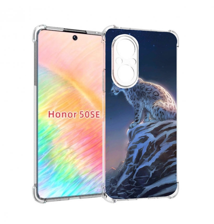 

Чехол бампер MyPads Одинокий-Барс для Honor 50 SE противоударный, Прозрачный, Tocco