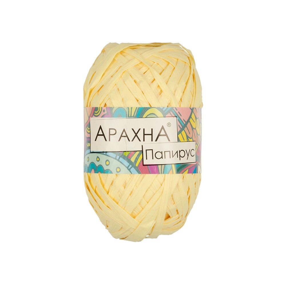 

Пряжа ARACHNA Papyrus №04 светлый желтый, Papyrus