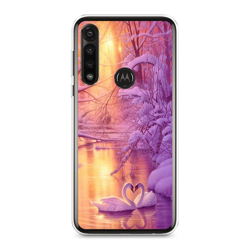 

Чехол на Motorola Moto G Power 2020 "Зима 1", Фиолетовый;желтый, 242650-2