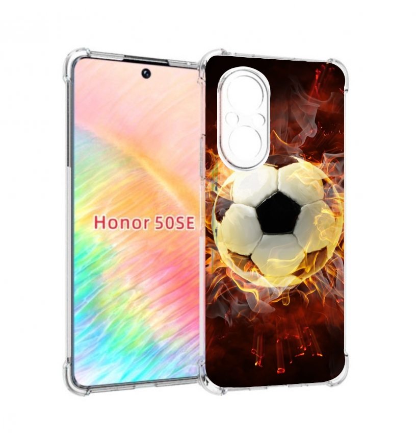 Чехол бампер MyPads Огненный-мяч для Honor 50 SE противоударный