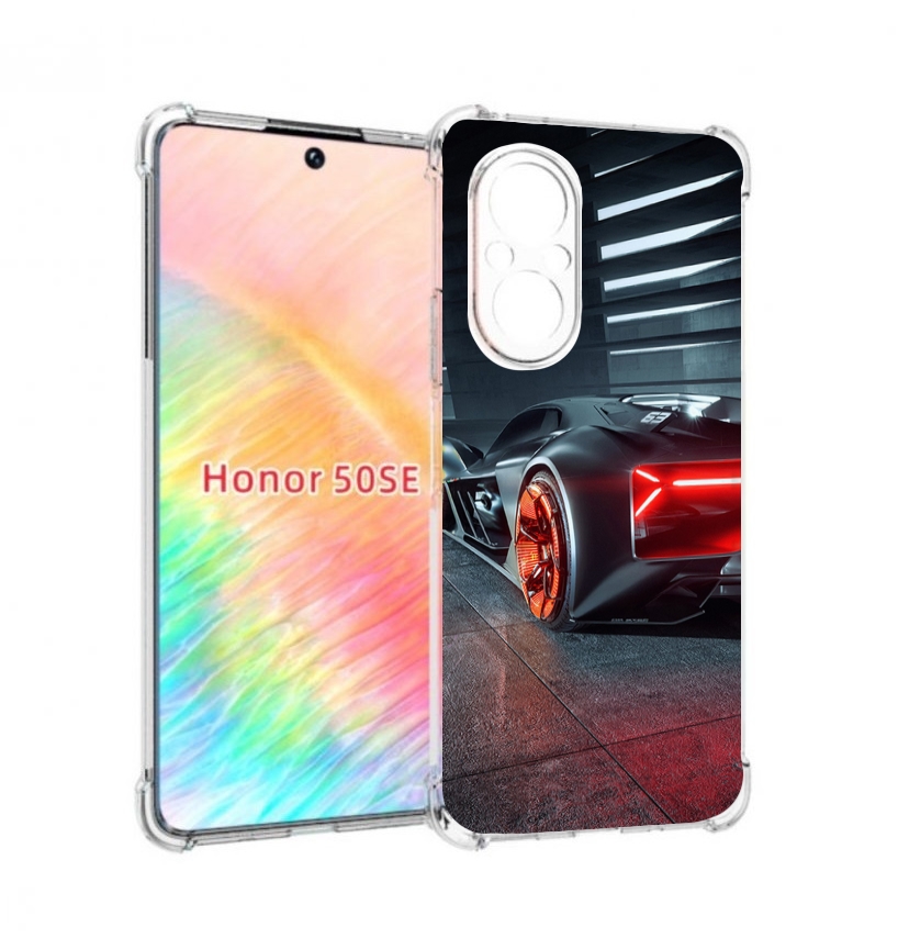 

Чехол бампер MyPads Ночной-город мужской для Honor 50 SE противо, Прозрачный, Tocco