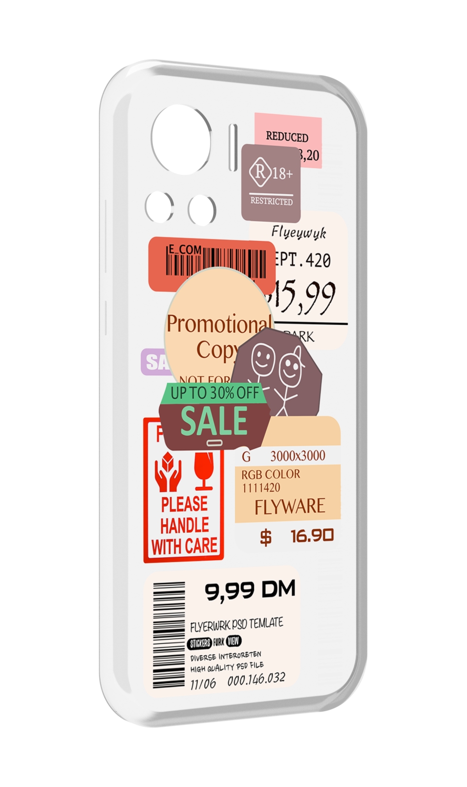 

Чехол MyPads скидочные-купоны-принт для Motorola Edge 30 Ultra, Прозрачный, Tocco