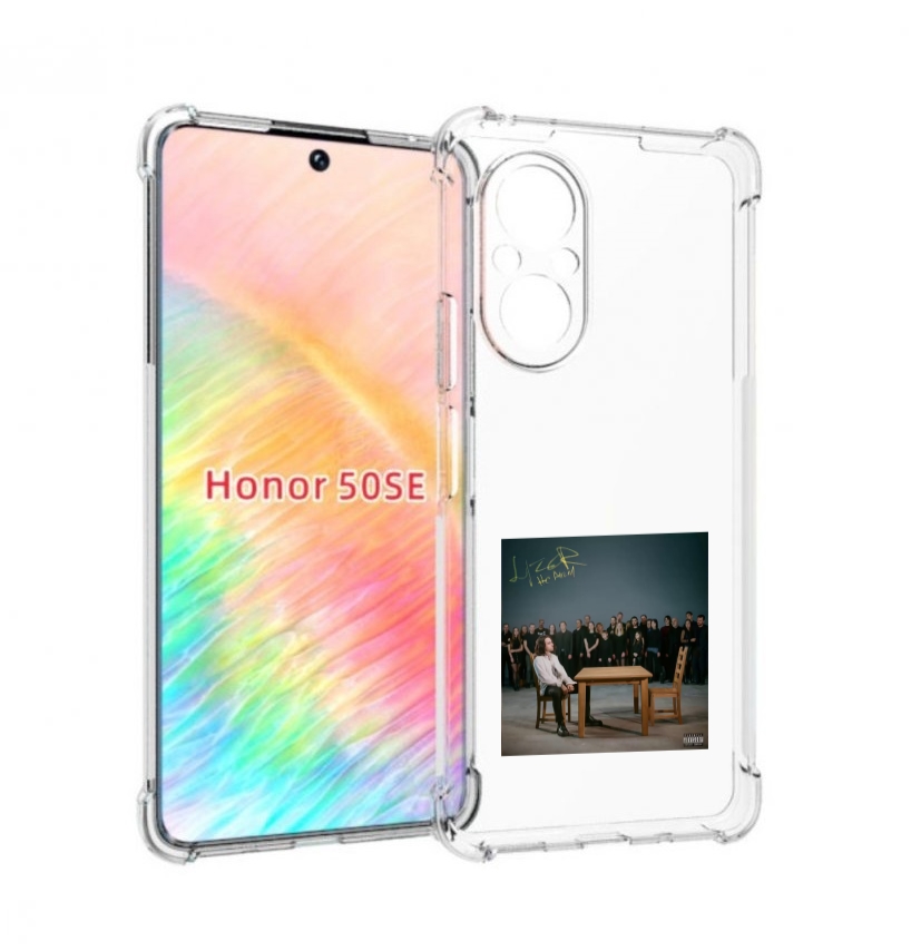 

Чехол бампер MyPads Не Ангел LIZER для Honor 50 SE противоударный, Прозрачный, Tocco