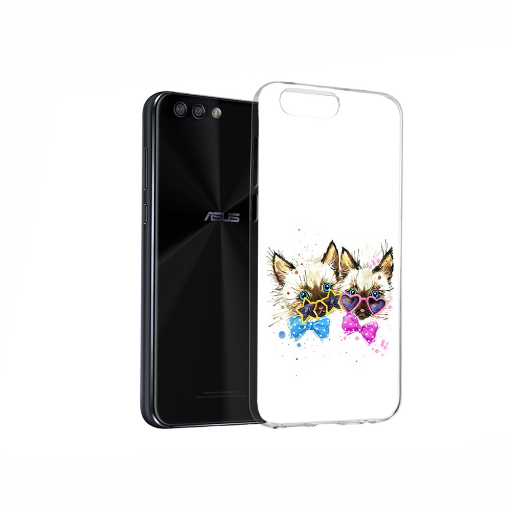Чехол MyPads Tocco для Asus ZenFone 4 милые котята