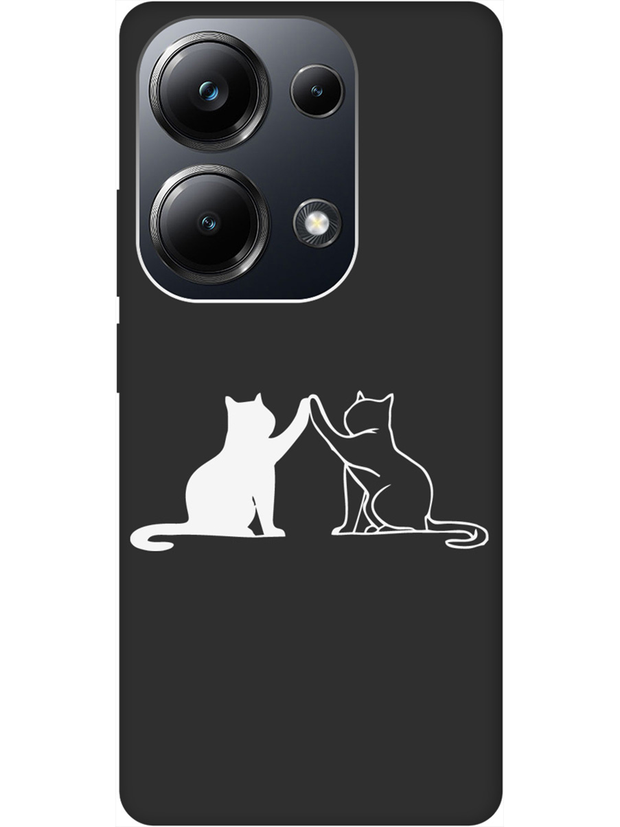

Чехол на Xiaomi Redmi Note 13 Pro 4G / Poco M6 Pro 4G "Cats W" Soft Touch черный, Черный;белый, 20012098