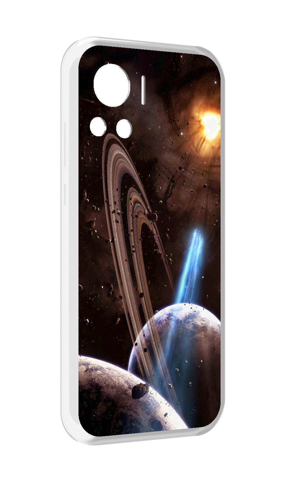 

Чехол MyPads сатурн в космосе для Motorola Edge 30 Ultra, Прозрачный, Tocco