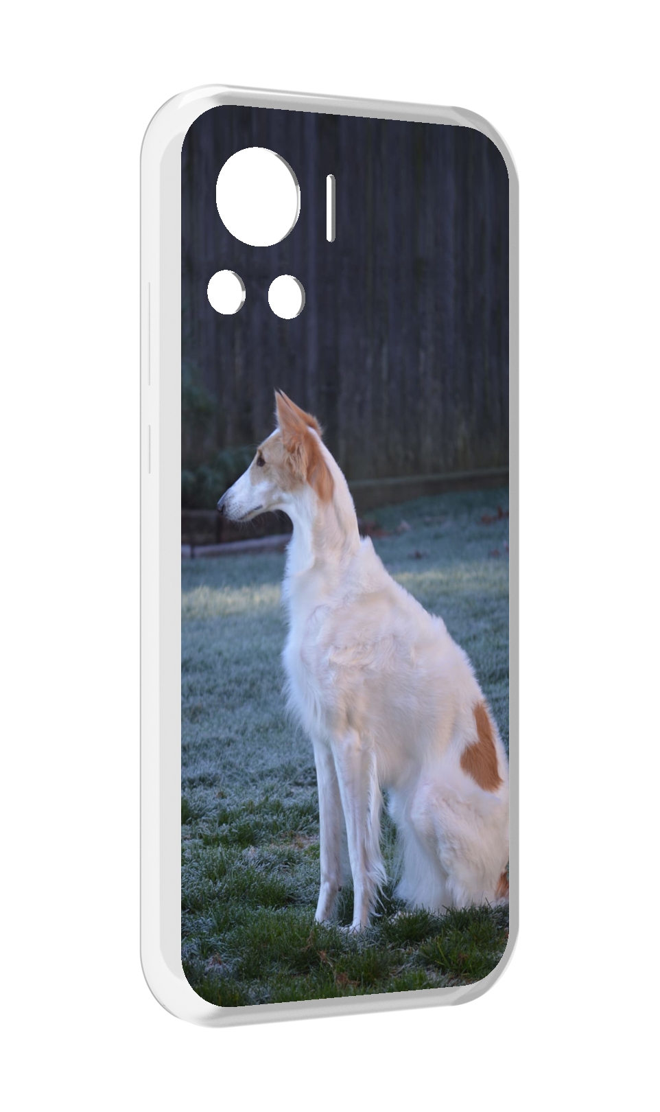 

Чехол MyPads русская псовая борзая для Motorola Edge 30 Ultra, Прозрачный, Tocco