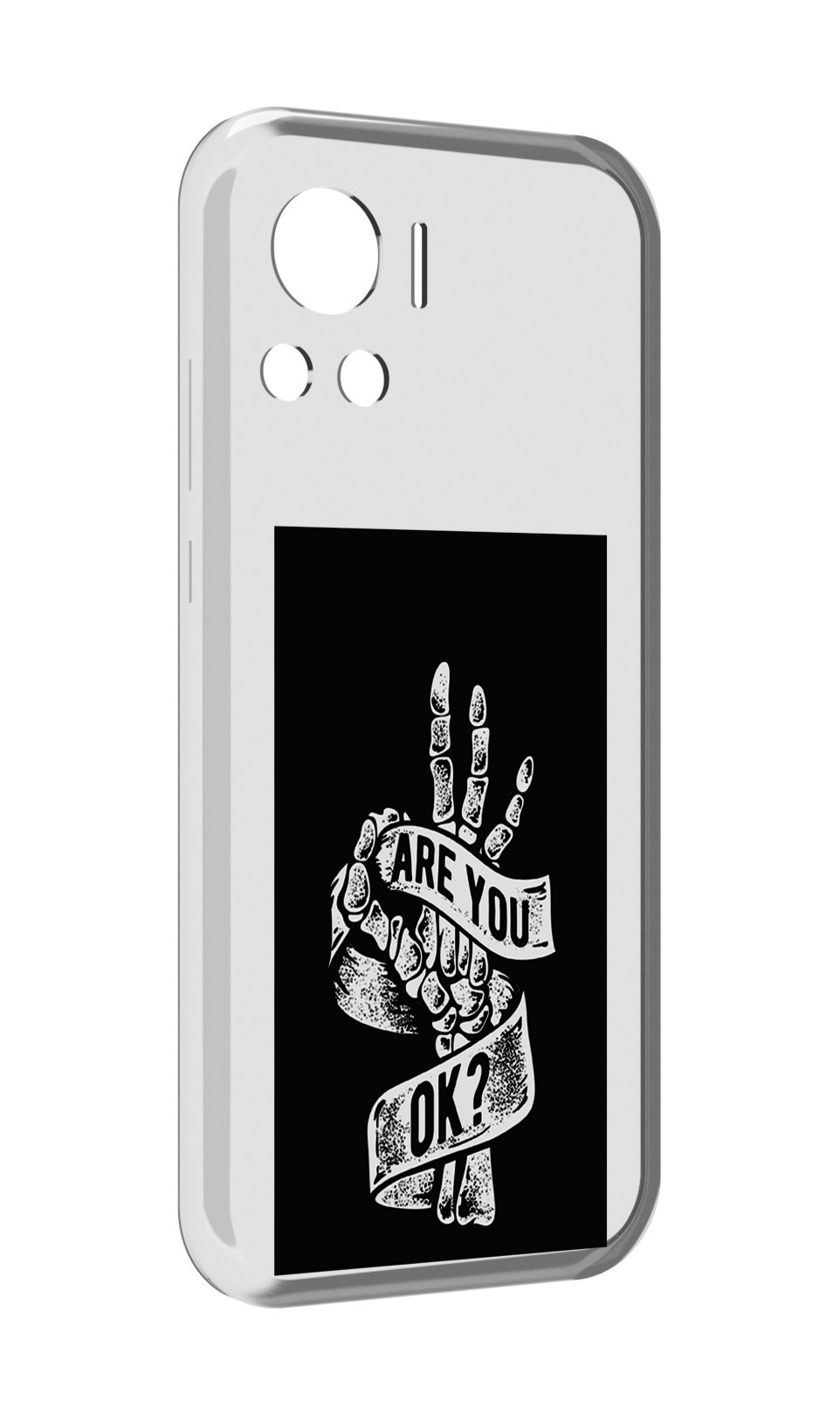 

Чехол MyPads рука-скелета для Motorola Edge 30 Ultra, Прозрачный, Tocco