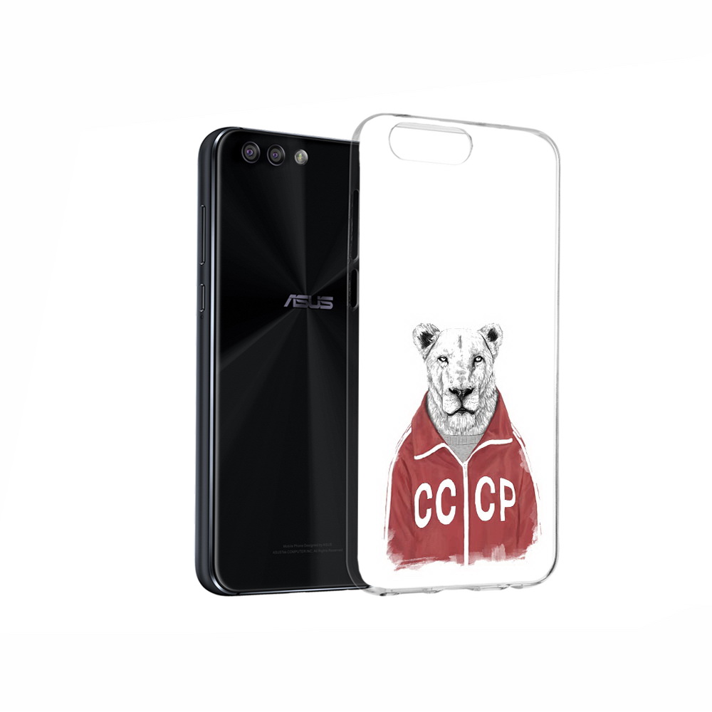 

Чехол MyPads Tocco для Asus ZenFone 4 львица ссср, Прозрачный, Tocco