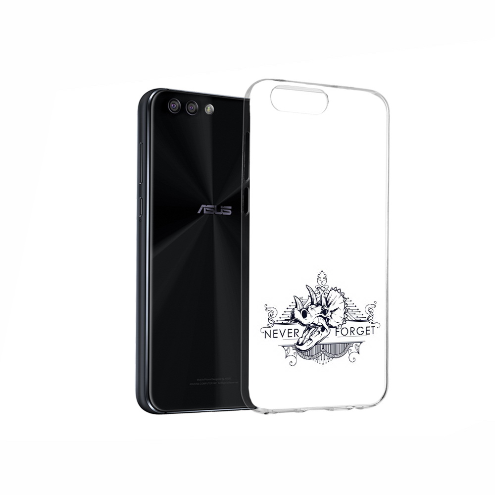 

Чехол MyPads Tocco для Asus ZenFone 4 логотип носорога никогда не забуду, Прозрачный, Tocco