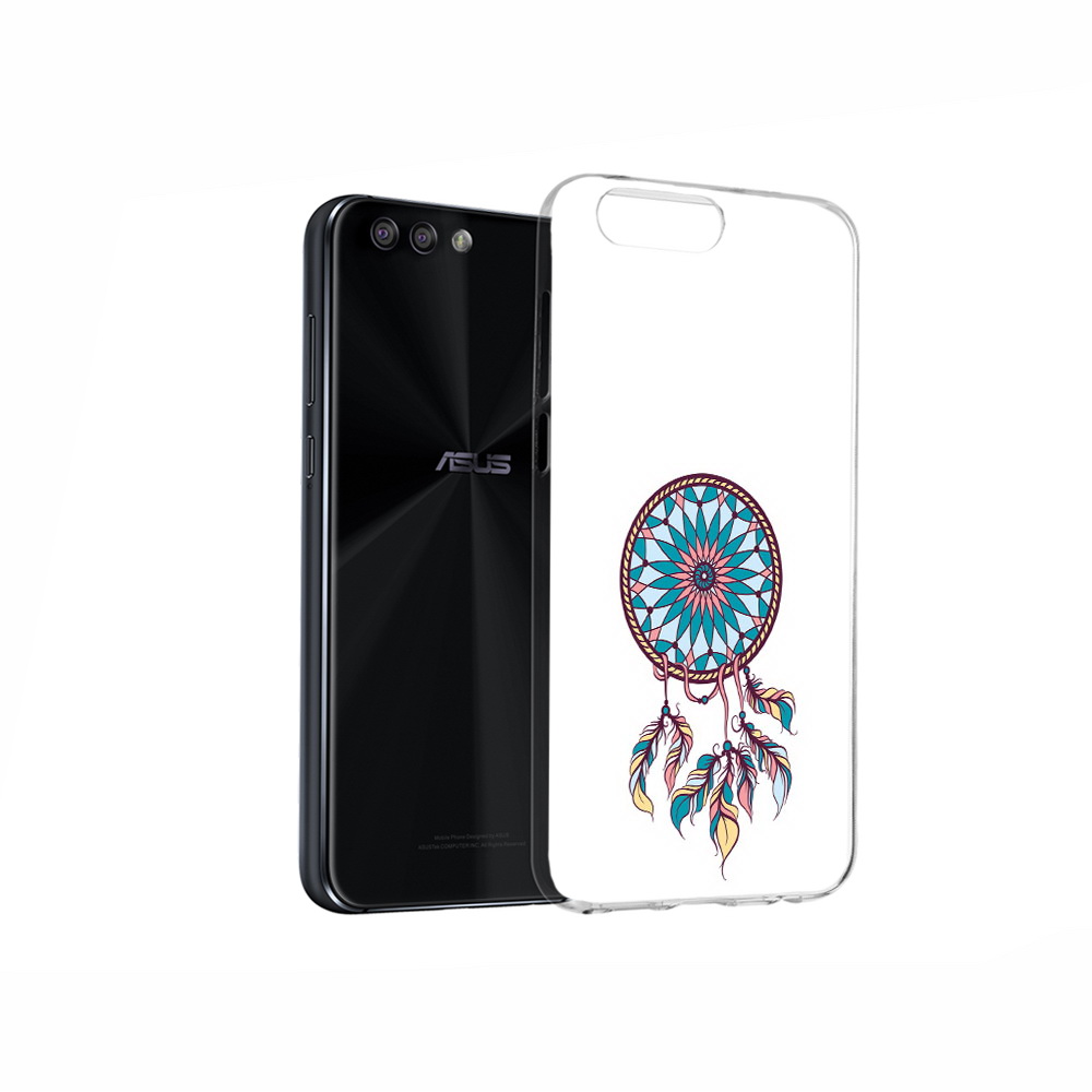 

Чехол MyPads Tocco для Asus ZenFone 4 ловец снов синий, Прозрачный, Tocco