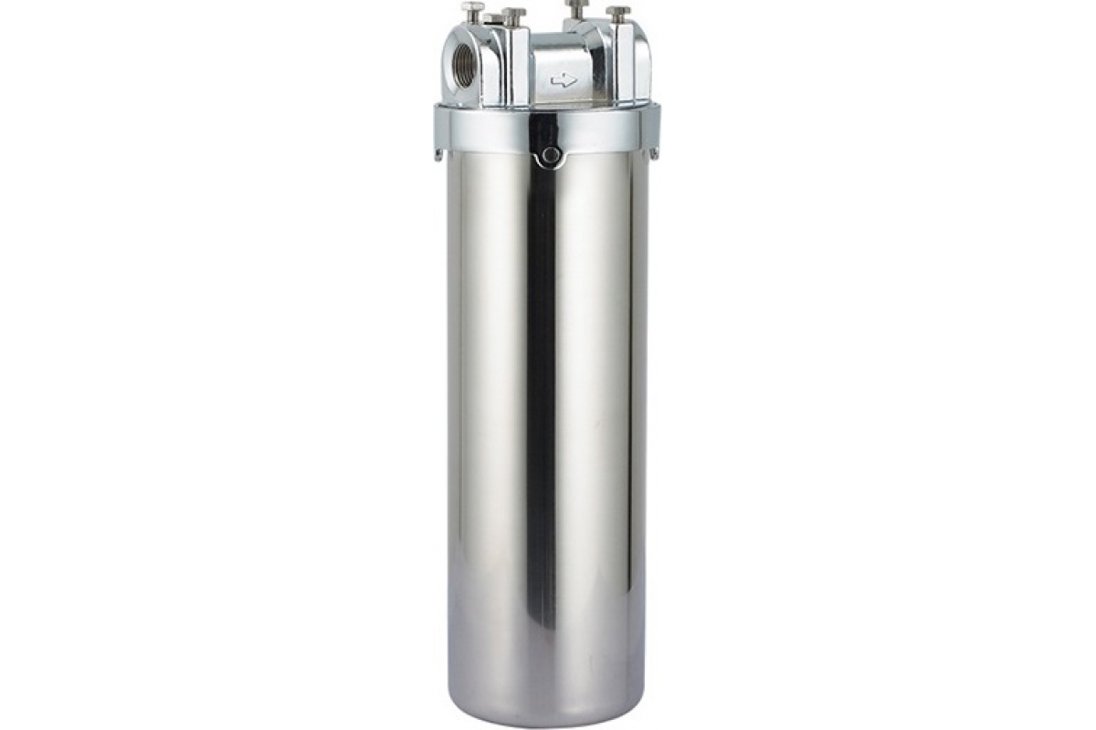 

Фильтр магистральный СТК WF-HOT-SS-10 для горячей воды нержавейка 1/2" без картриджа