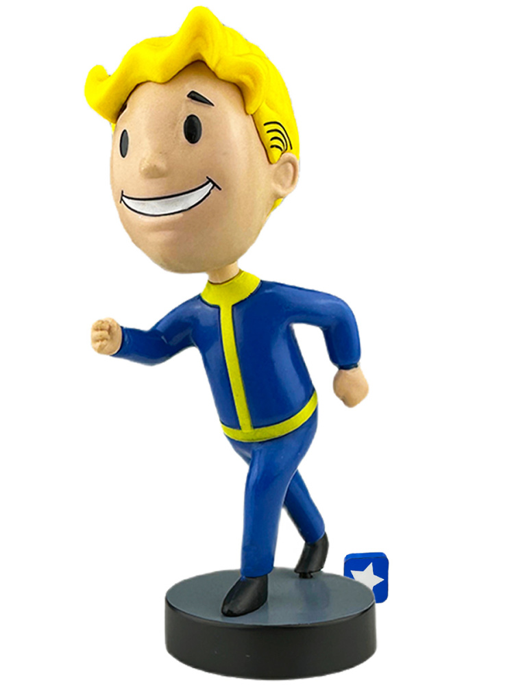 Фигурка StarFriend Фоллаут бегущий Волт Бой Fallout головотряс на подставке 12,5 см