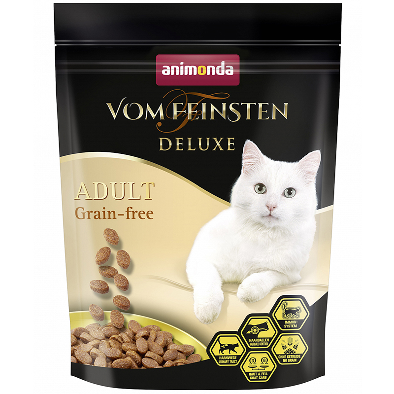 фото Сухой корм для кошек animonda vom feinsten deluxe grain-free, домашняя птица, 0.25кг