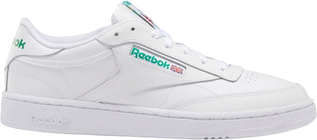 

Кеды мужские Reebok Club C 85 белые 10.5 US, Белый, Club C 85