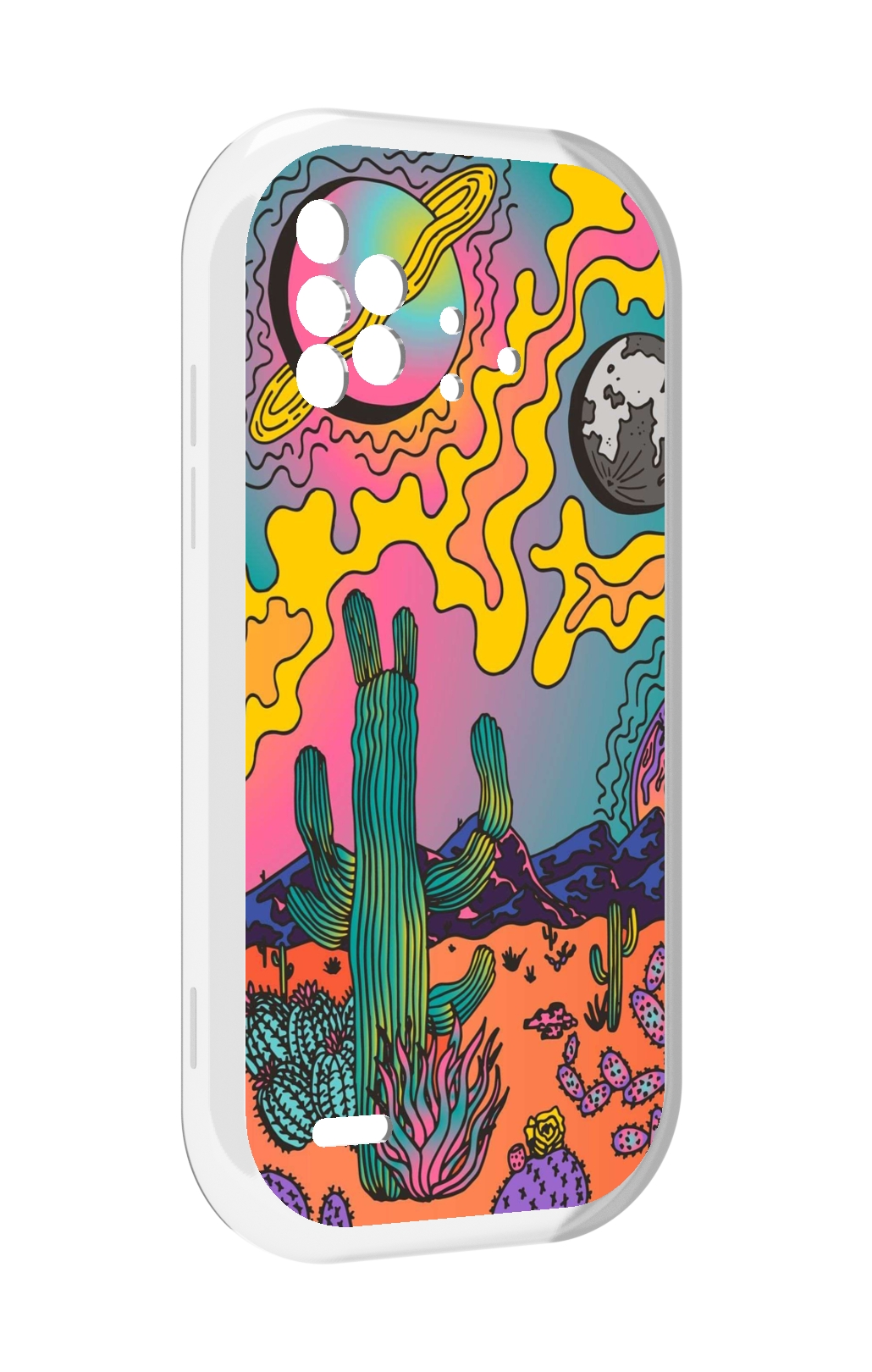 

Чехол MyPads акварельные рисунки для UMIDIGI Bison X10 / X10 Pro, Прозрачный, Tocco