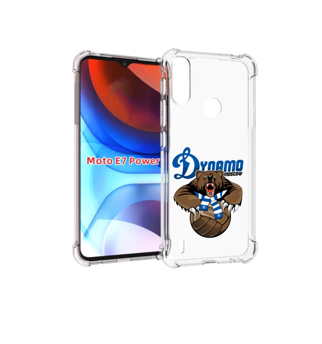 

Чехол MyPads ФК Динамо медведь для Motorola Moto E7 Power, Прозрачный, Tocco