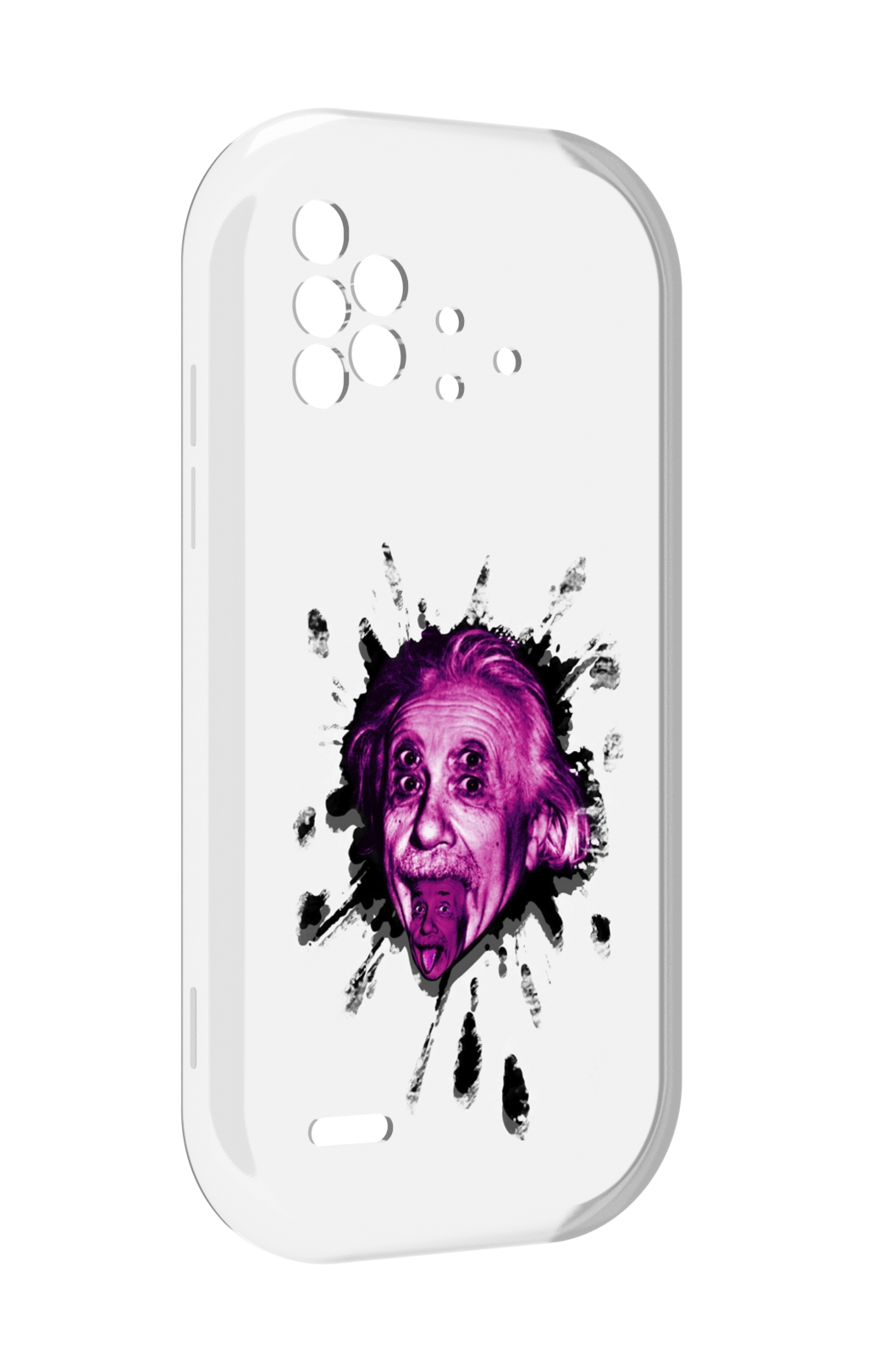 

Чехол MyPads Эйнштейн для UMIDIGI Bison X10 / X10 Pro, Прозрачный, Tocco