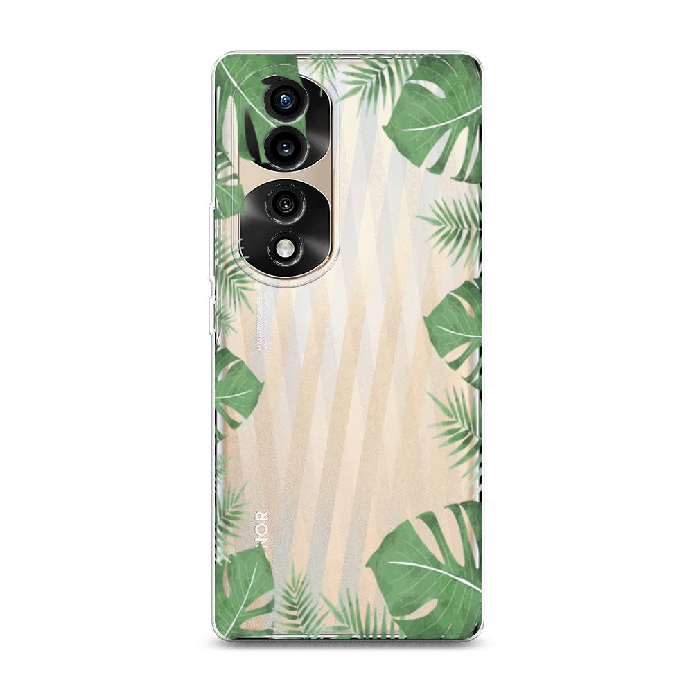 

Силиконовый чехол "Листья папоротника рамка" на Honor 70 Pro, 6108350-8