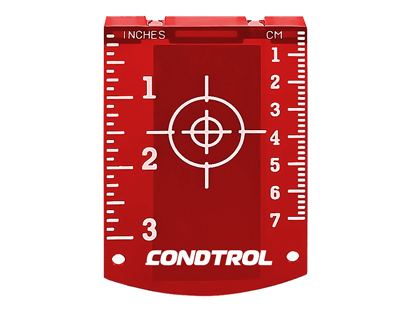 фото Магнитная мишень для лазерного нивелира (красная) (1-7-110 ) nobrand