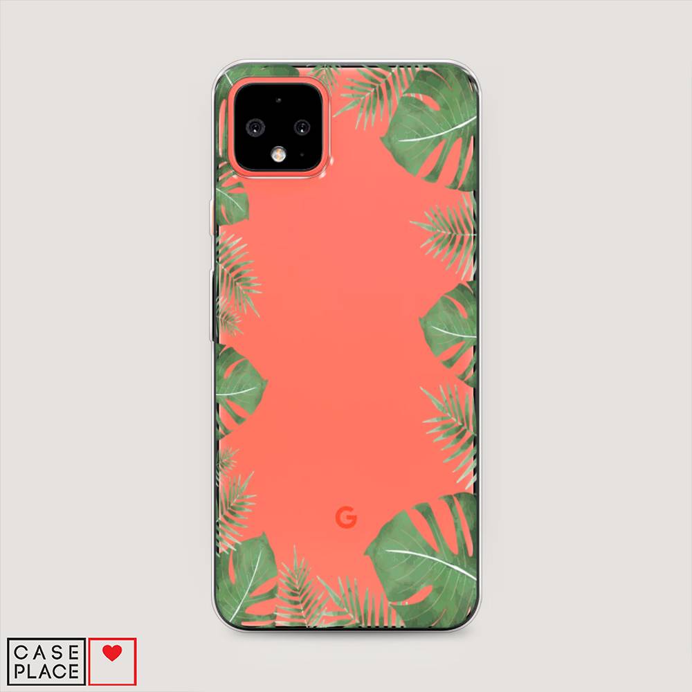 

Чехол Awog на Google Pixel 4 XL "Листья папоротника рамка", Разноцветный, 270550-8