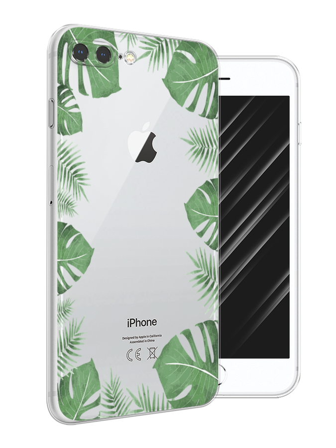 

Чехол Awog на Apple iPhone 7 Plus / Айфон 7 Plus "Листья папоротника рамка", Разноцветный, 10750-8