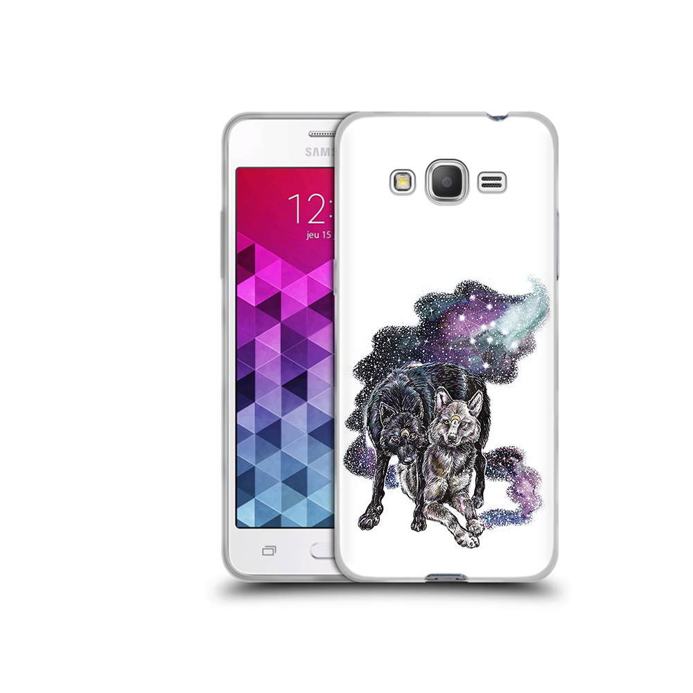 

Чехол MyPads Tocco для Samsung Galaxy Grand Prime звездные волки, Прозрачный, Tocco