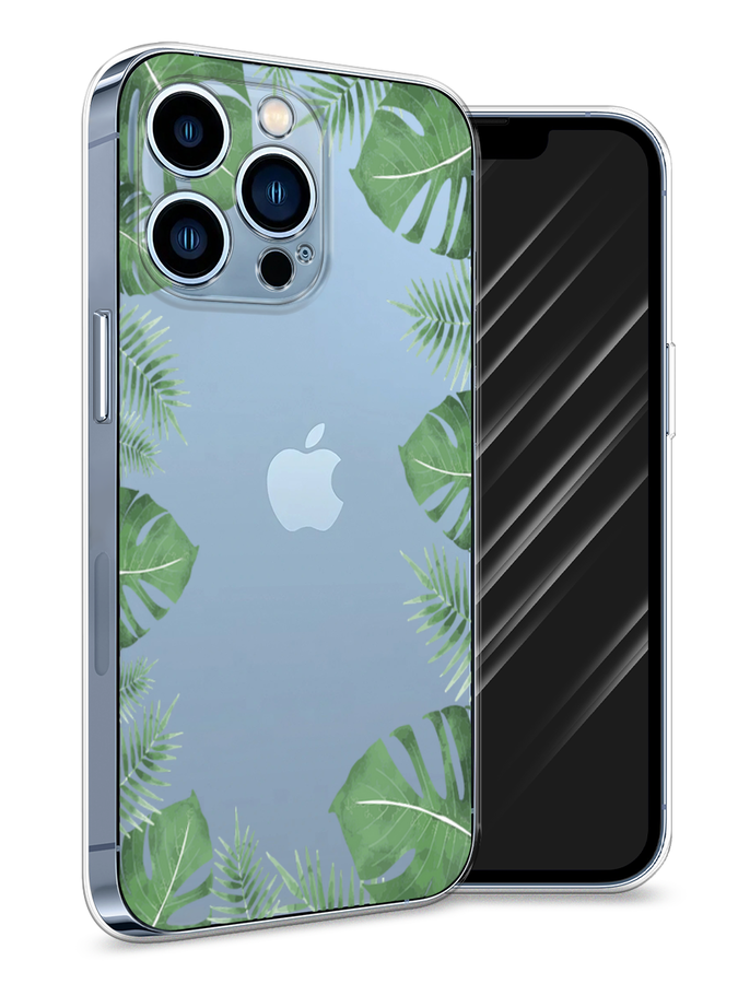 

Чехол Awog на Apple iPhone 13 Pro / Айфон 13 Pro "Листья папоротника рамка", Разноцветный, 14350-8