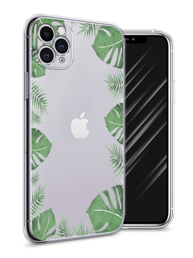 

Чехол Awog на Apple iPhone 11 Pro / Айфон 11 Pro "Листья папоротника рамка", Разноцветный, 12350-8