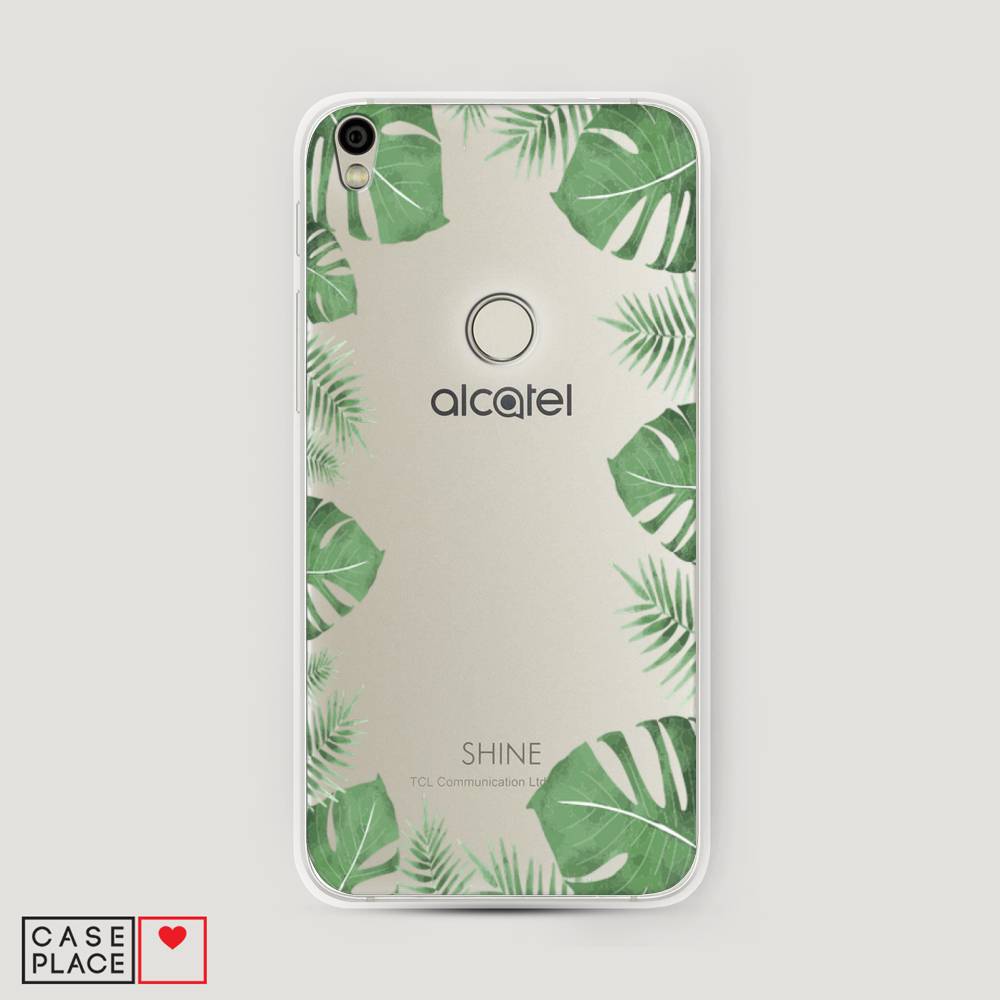 

Чехол Awog на Alcatel Shine Lite / Алкатель Shine Lite "Листья папоротника рамка", 170350-8