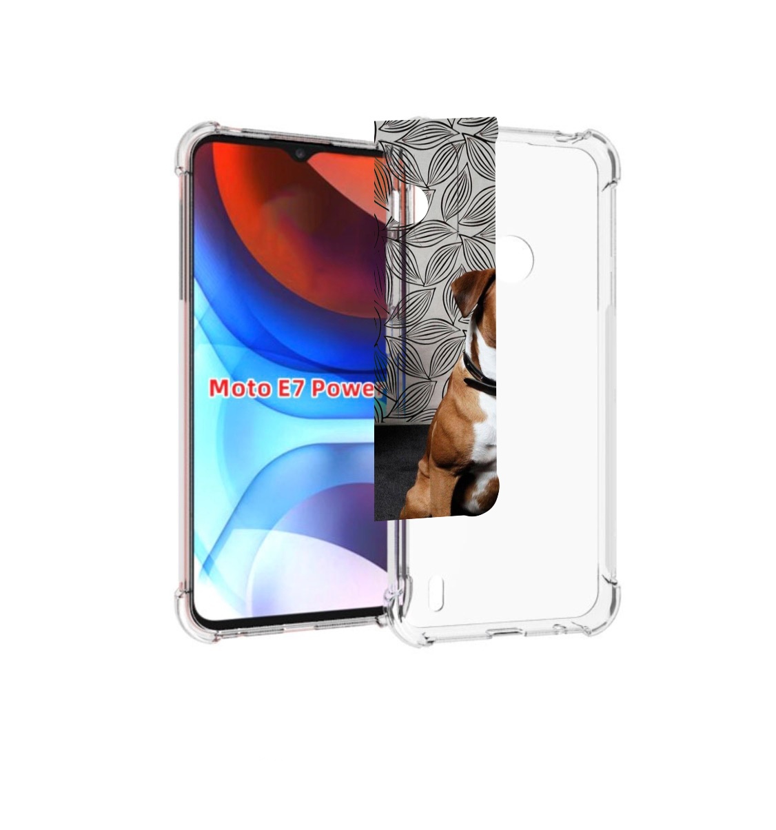 

Чехол MyPads боксер собака для Motorola Moto E7 Power, Прозрачный, Tocco